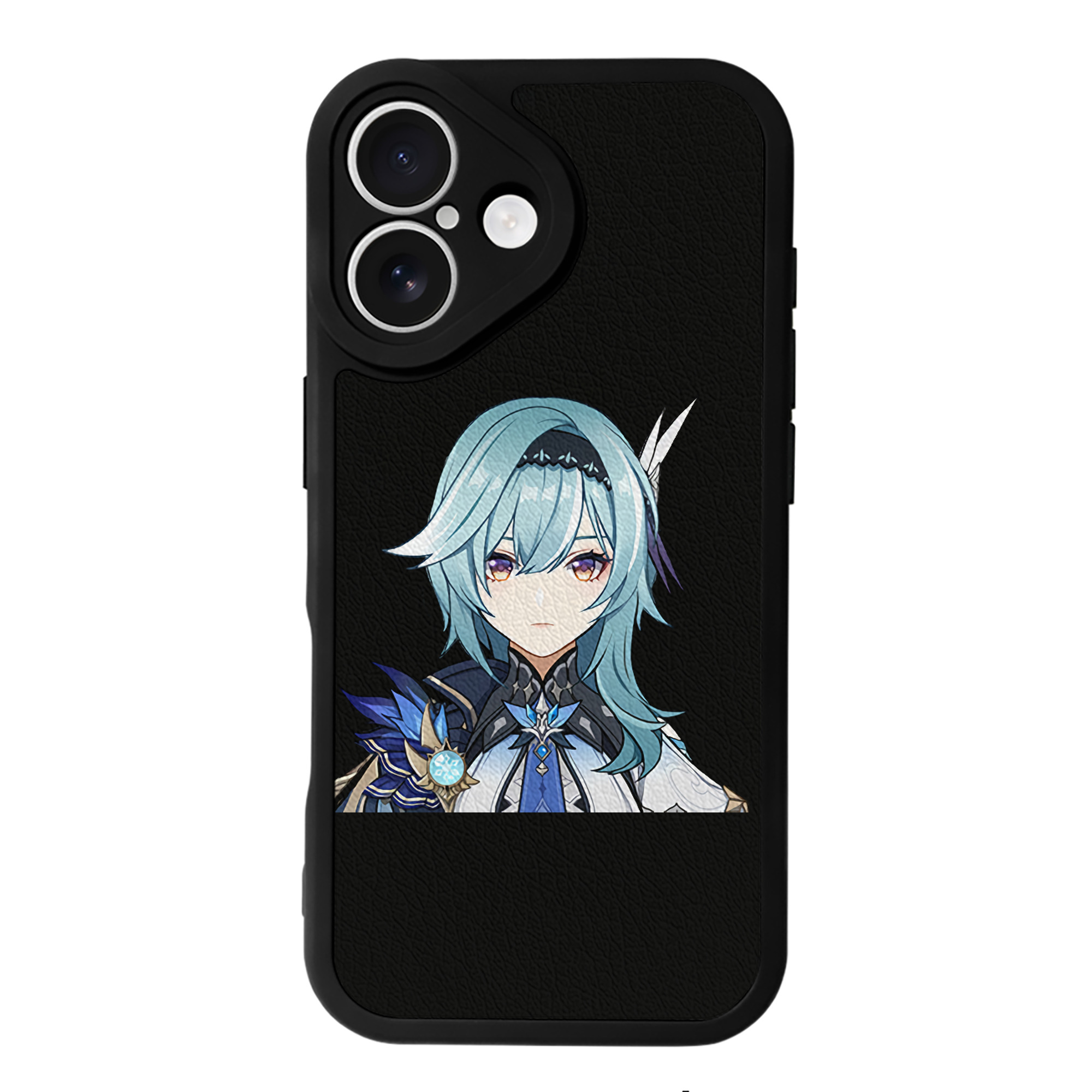 げんし神 优菈 ゆうら genshin Yūra 【iPhone 16シリーズ対応】シリコンスマホケース（レザー調） 材質：シリコン